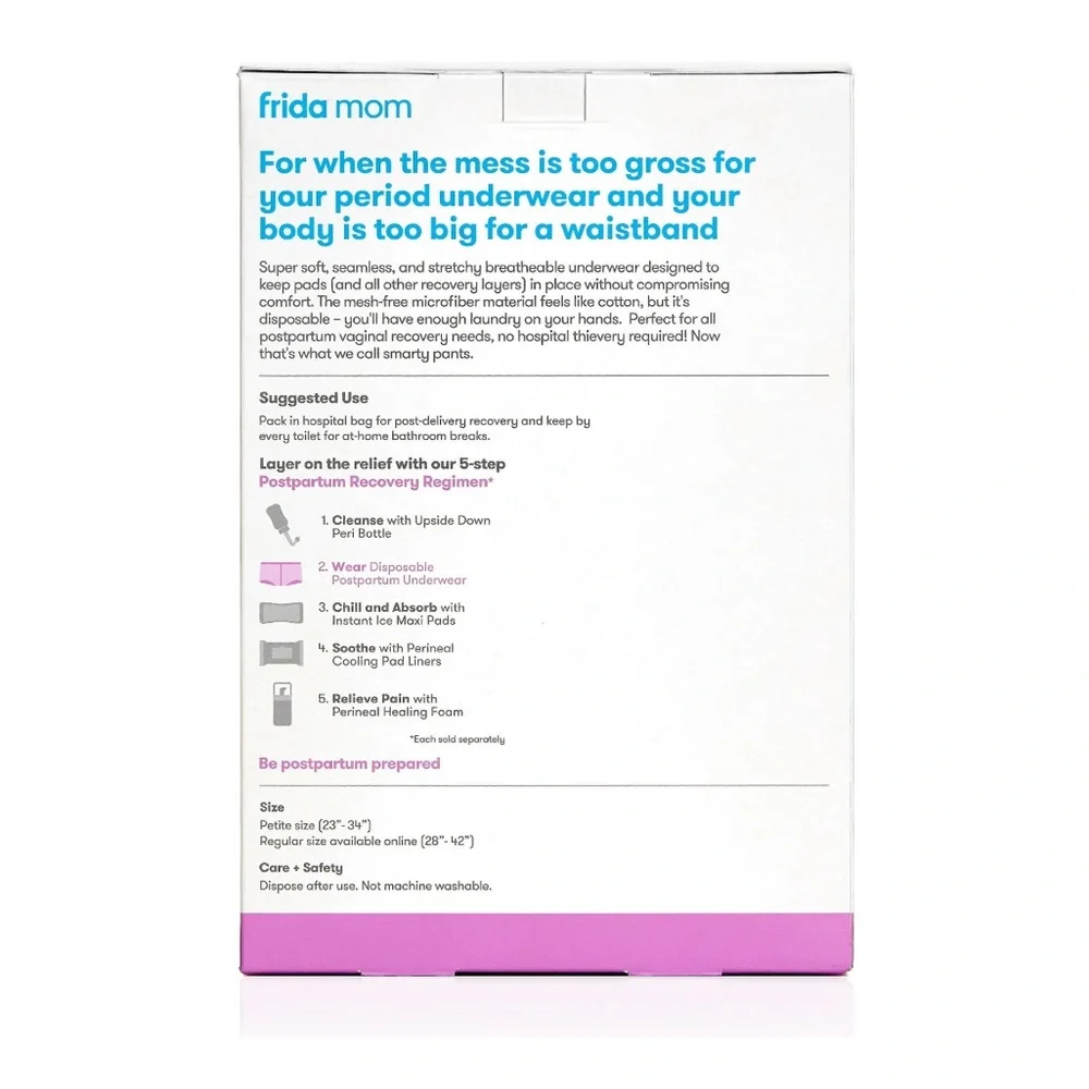 Frida mom disposable postpartum boyshort underwear 8 count_2